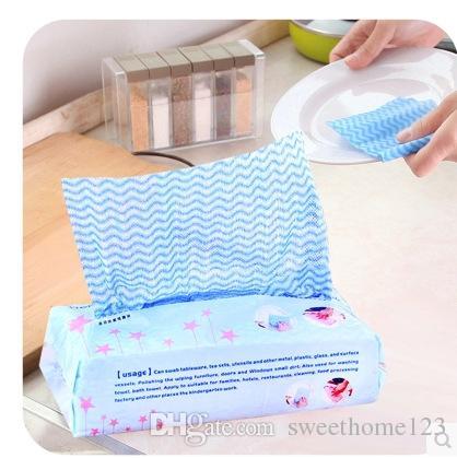 New arrival 80 pcs / package Cleaning Cloths Household Cleaning Tools kitchen Multipurpose Cleaning Cloth Removable Non-woven Cloth