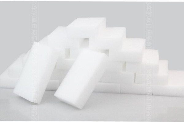 100Pcs Magic Sponge White Melamine Sponge Eraser For keyboard Car kitchen Bathroom Cleaning Melamine Clean High Desity 10x6x2cm