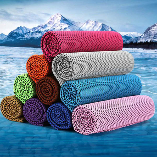 Summer Cooling Ice Towel Soft Breathable Gym Yoga Cool Quick Dry Ice Cold Towel for Running Biking Travel Camping