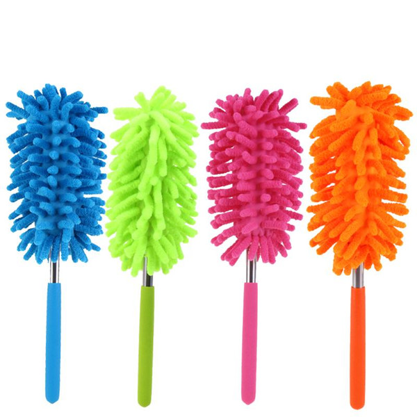 4 Color Scalable Microfiber Telescopic Dusters Chenille Cleaning Dust Desktop Household Dusting Brush Cars Cleaning Tool