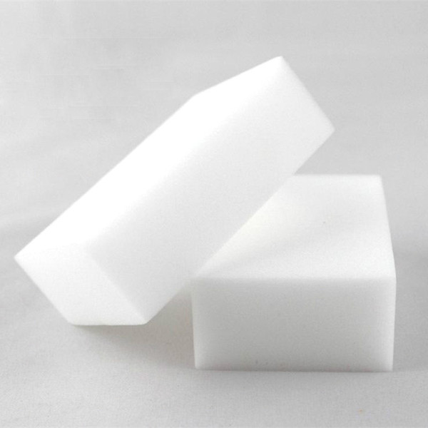 100Pcs Magic Sponge White Melamine Sponge Eraser For keyboard Car kitchen Bathroom Cleaning Melamine Clean High Desity 10x6x2cm