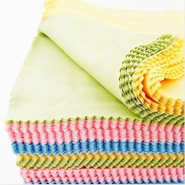 Superfine fiber Glasses Cloth lens Cleaning Cloth sunglass cloth eyewear Microfiber lens Cleaning Cloths 4 colors mixted 14*14cm