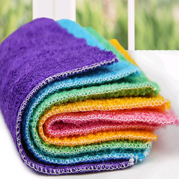 A1301 Korea Bamboo Fiber Wash The Dishes A Piece Of Cloth No Bamboos Fiber Wash The Dishes Cloth Water Uptake No Hair Slip