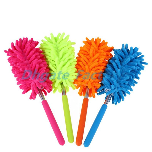 4 Color Scalable Microfiber Telescopic Dusters Chenille Cleaning Dust Desktop Household Dusting Brush Cars Cleaning Tool