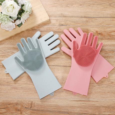 Clean Gloves Household Tools Silicone Wash Dish Car Kitchen Waterproof Non-slip Non-greasy Strong Detergency Environmental Protection