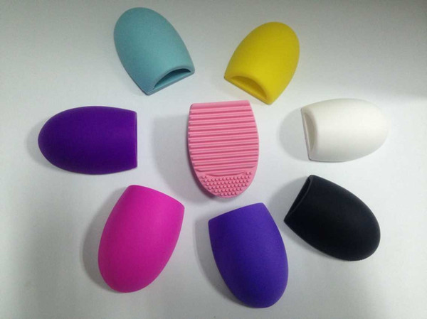 FL-0280 Egg Cleaning Glove 8 Colors MakeUp Washing Brush Scrubber Board Cosmetic Brushegg Cosmetic Brush Egg brushegg Cleaning Brushes