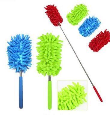 2019 6 color Scalable Microfiber Telescopic Dusters Chenille Cleaning Dust Desktop Household Dusting Brush Cars Cleaning Tool