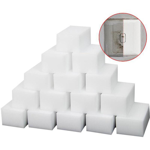 New White Magic Melamine Sponge 100*60*20mm Cleaning Eraser Multi-functional Sponge Without Packing Bag Household Cleaning Tools