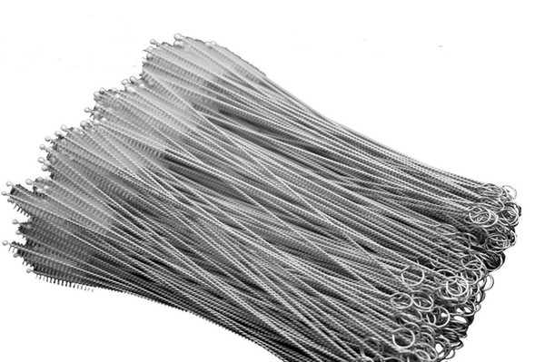 Stainless Steel Straw Cleaning Brush Nylon Straw Cleaners Cleaning Brush for Drinking Pipe Stainless Steel Glass