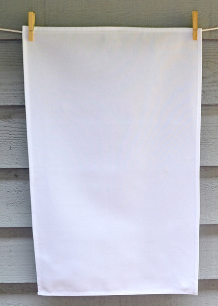 plain white tea towel blank cotton canvas tea towel 50x70 CM kitchen towel