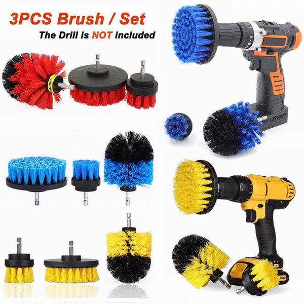 Cleaning Brush 3Pcs Per Set Cleaning Drill Brush Wall Tile Grout Power Scrubber Tub Cleaner Combo