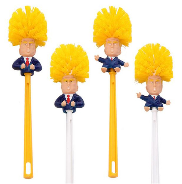 Donald Trump Toilet Brushes Make Your Toilets Great Again Shower Room Ceramic Tile Handle Brush Cleaning Tools