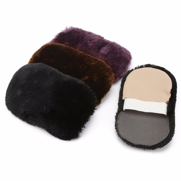 Random Colors Soft Wool Polishing Shoes Clean Cleaning Gloves Shoe Care Brush Wipe Shoes Mitt Wholesale