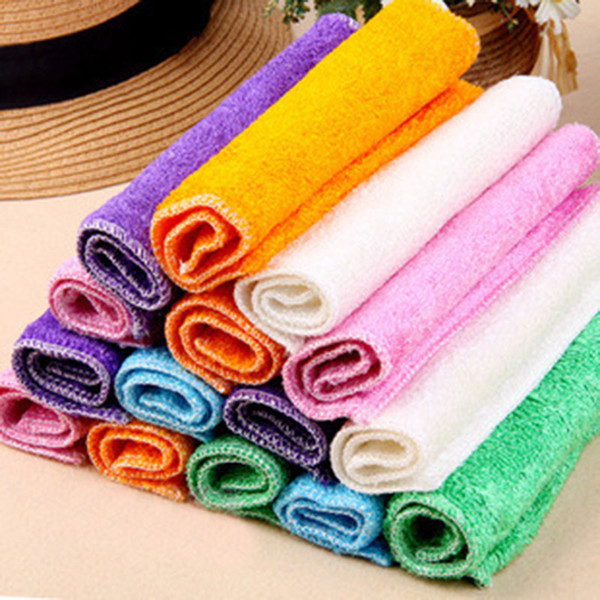 Kitchen Anti-grease wipping rags dishcloth efficient Bamboo Fiber Cleaning Cloth home washing dish Multifunctional Cleaning Tools