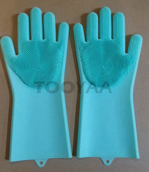 Magic Silicone Gloves for Dish Washing Eco-Friendly Scrubber Cleaning For Multipurpose Kitchen Bed Bathroom Hair Care