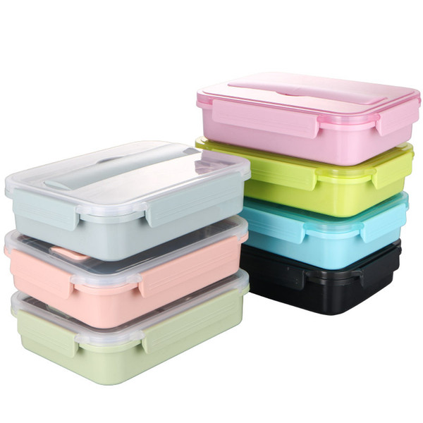 Portable Bento Lunch Box Fully Sealed Food 4-compartment Lunch Box Thermal For Food 304 Stainless Steel Lunch Box For Kids