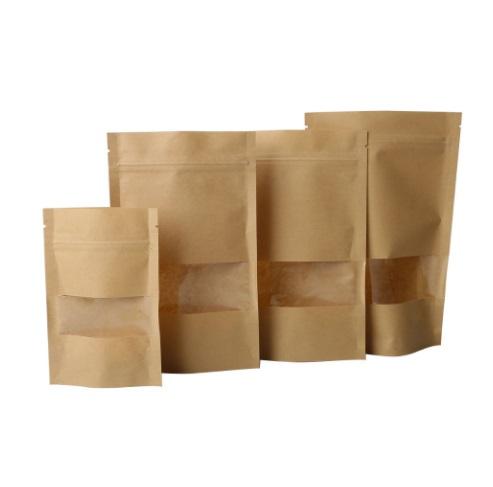 100pcs Brown Kraft Paper Gift Candy Bags Wedding Packaging Bag Recyclable Food Bread Party Shopping Bags For Boutique Bulk Food Storage