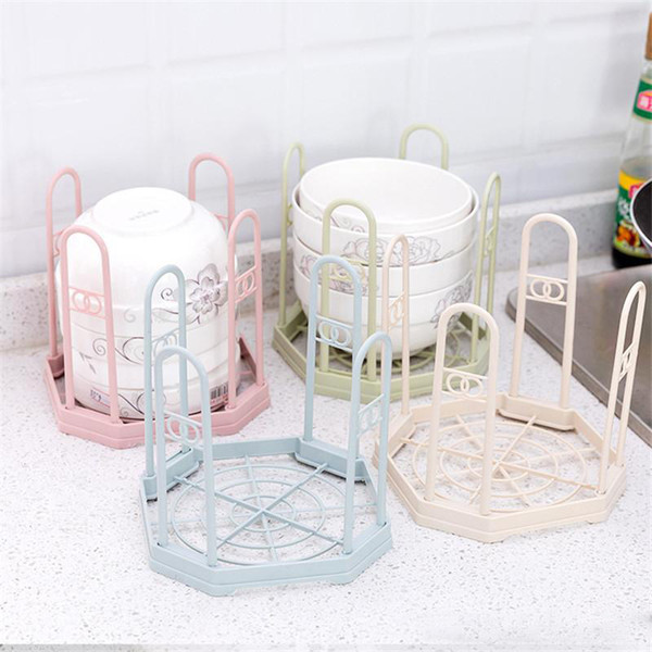 Kitchen Plastic Dish Rack Tableware Storage Drain Rack Bowl Drain Shelf Detachable Plastic Dish Rack Shelf