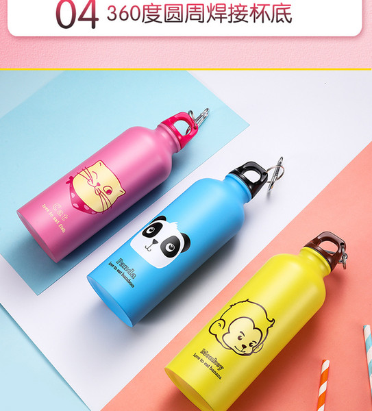 Hot Sale Cup Animal water bottle Travel Kettle Stainless Steel Sports Bottle Outdoor Water Mug As gift