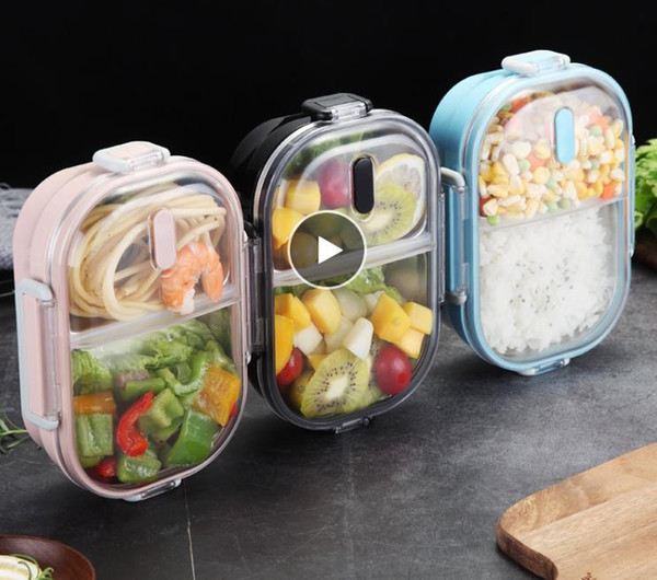 Japanese Portable Lunch Box For Kids School 304 Stainless Steel Bento Box Kitchen Leak-proof Food Container Food Box