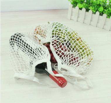 Hot Fashion String Shopping Fruit Vegetables Grocery Bag Shopper Tote Mesh Net Woven Cotton Shoulder Bag Hand Totes Home Storage Bag