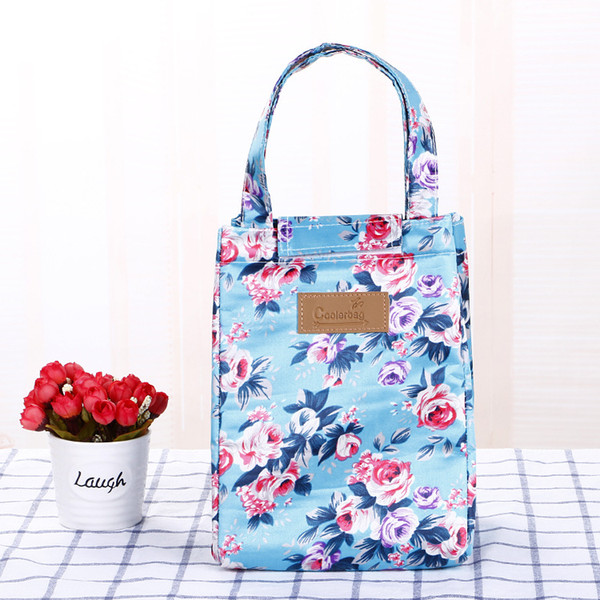 18*18*25 cm 20 Multiple Patterns Thermal Bag Waterproof Lunch Bags Portable Insulated Oxford Tote Food Picnic Lunch Bags 10pcs