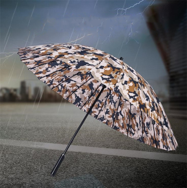 Hot handle umbrella camouflage umbrellas outdoor flood-resistant double-layer durable sunscreen umbrellas golf business umbrella 4796