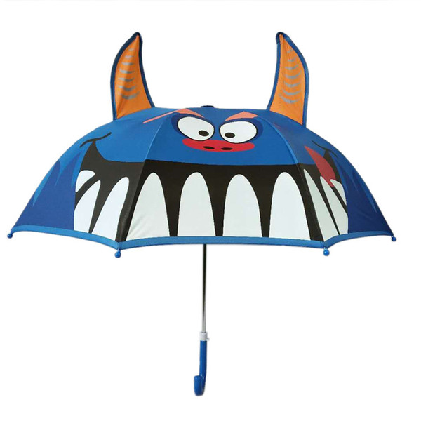 Children's Cartoon Umbrella Creative Cute Folding Umbrella Sunny Rainy Day Dual-use Umbrella Manual Three-dimensional Printing Umbrellas