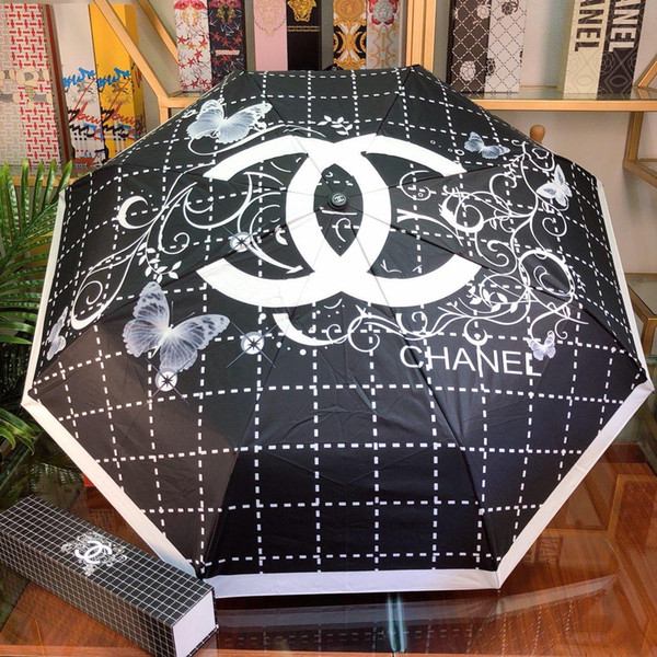 C-4 new arrival Luxuries designers Rain Gear men women Brand Design Umbrellas for sun wedding beach decoration Automatic folding umbrella