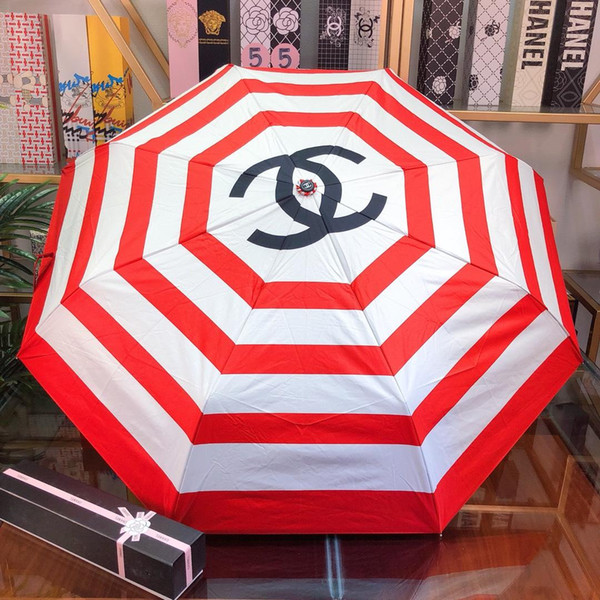 C-2 new arrival Luxuries designers Rain Gear men women Brand Design Umbrellas for sun wedding beach decoration Automatic folding umbrella