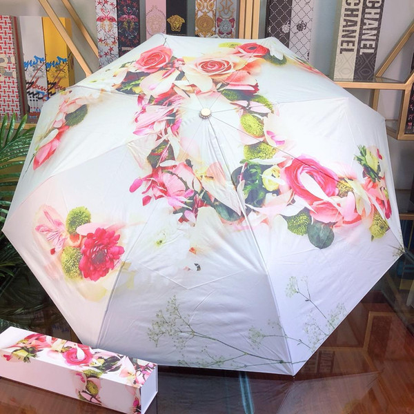 C-1 new arrival Luxuries designers Rain Gear men women Brand Design Umbrellas for sun wedding beach decoration Automatic folding umbrella