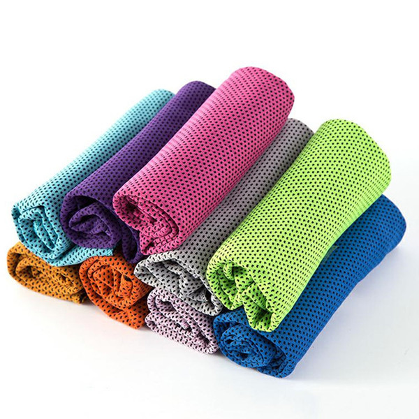 Summer Cooling Ice Towel Soft Breathable Gym Yoga Cool Quick Dry Ice Cold Towel for Running Biking Travel Camping 30*90cm