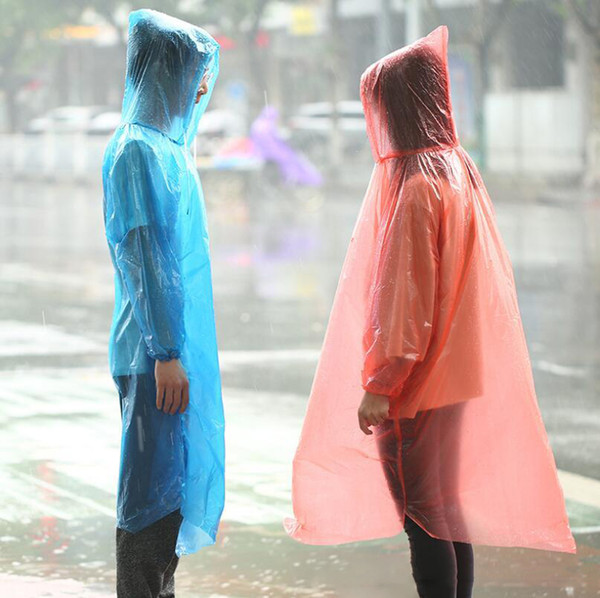 Wholesale One-time Raincoat Thicken Disposable PP Raincoats Disposable Emergency Waterproof Poncho Rainwear Travel Rain Coat