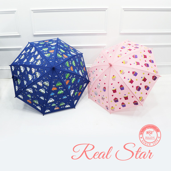 New Fashionable Ideas Meet Water Change Color Umbrella Discoloration Fiber Bone Children Sunny Umbrellas