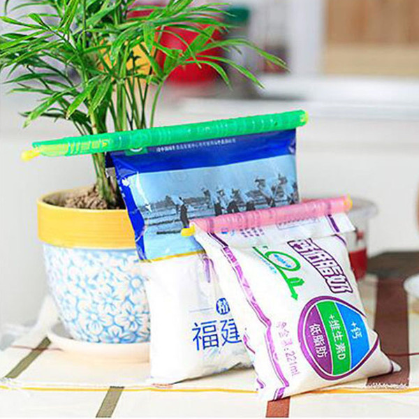 24PCS/1Set 6 Sizes Kitchen Storage Bag Clip Fresh Food Seal Stick Storage