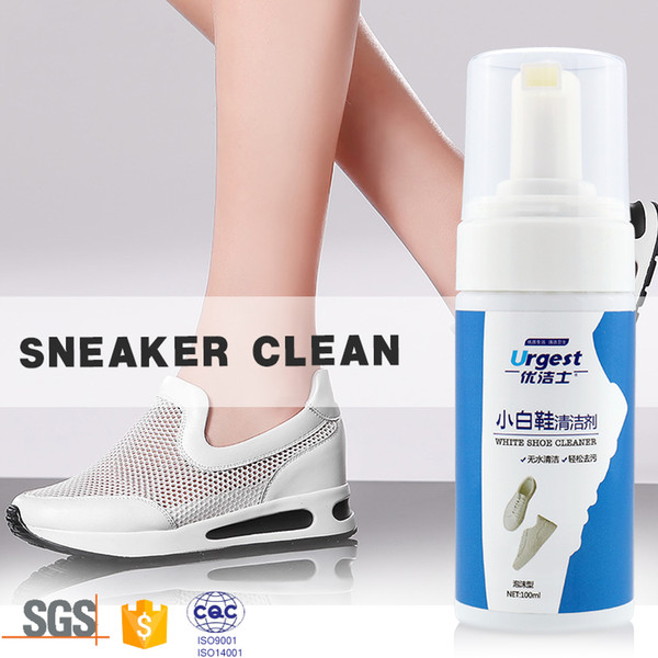 Most popular in China high quality wholesale shoe cleaner white sneaker cleaner no water wash 100 ml