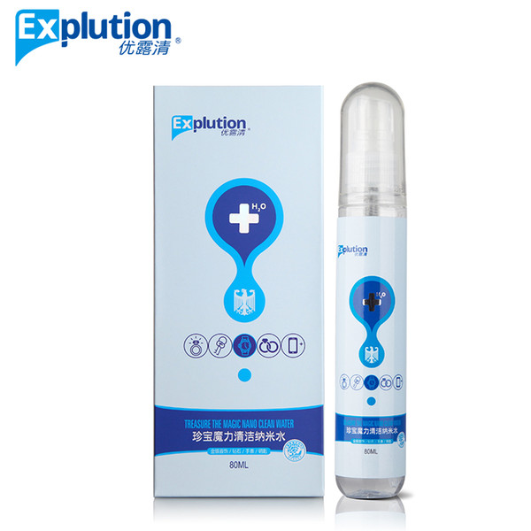 Explution brand Bio-degradable namo water jewelry cleaner liquid sprayQuick cleaning, no residue, portable jewelry clean liquid