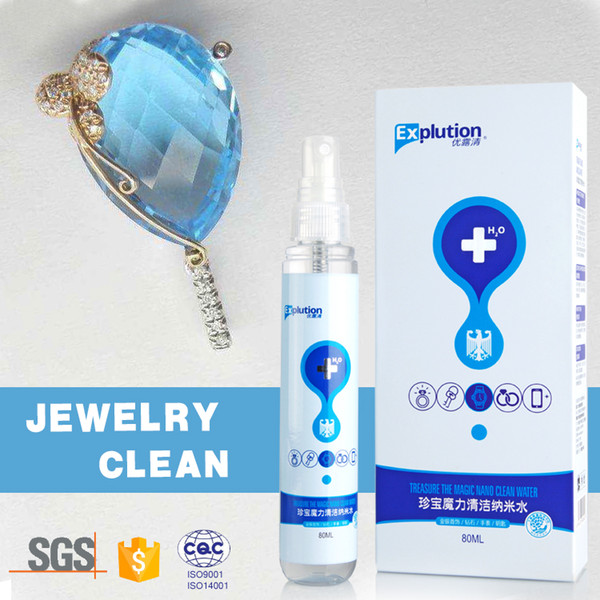 2018 professional customized 100 ml jewelry nano clean water nano easy cleaning earrings jewelry nano clean water