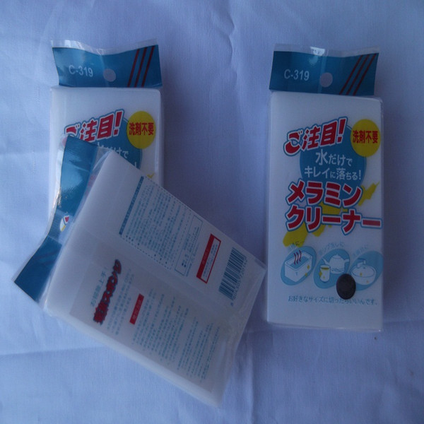 11x7x2.5cm 500 pcs/lot melamine sponge Magic Sponge Eraser Melamine Cleaner for Kitchen Office Bathroom Cleaning Nano sponge