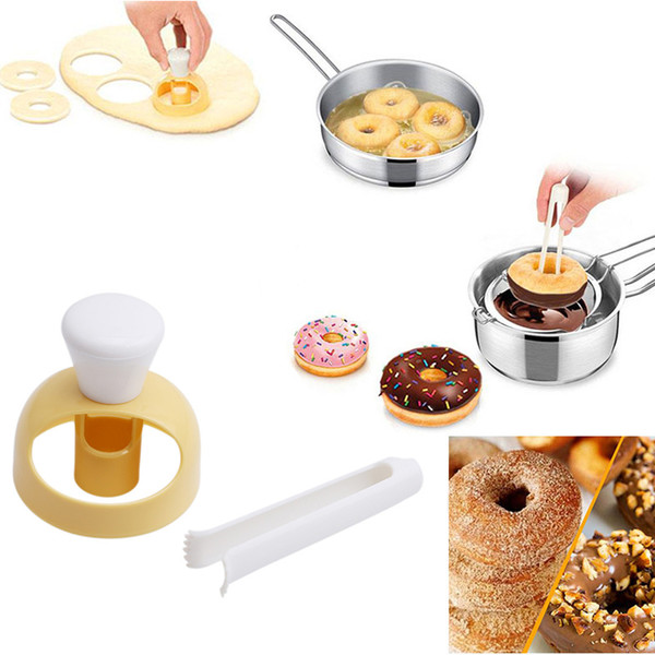 Plastic Donut Mold Cake Mold Baking Bakeware Cake Decorating Tools Desserts Bread Cutter Maker Baking Mould Kitchen Tool