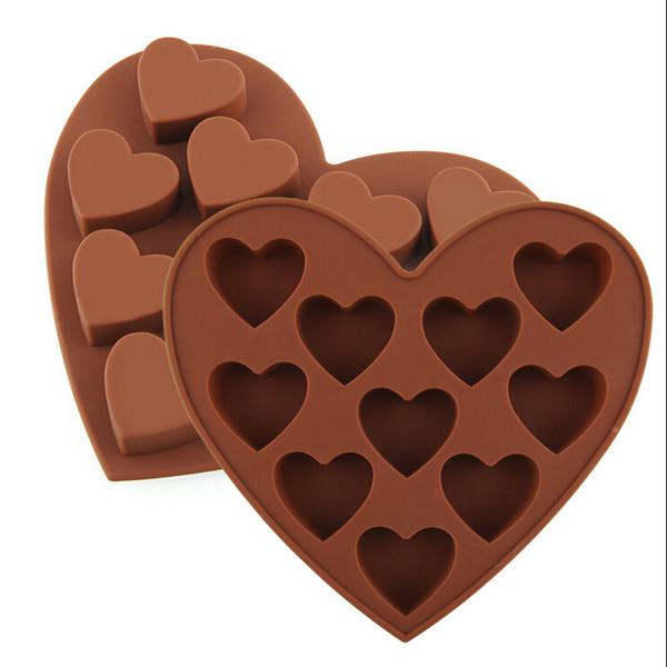 1*DIY Heart Shape Silicone Cake Decoration Cookie Soap Mold Mould Ice Cube Tray FZ2478