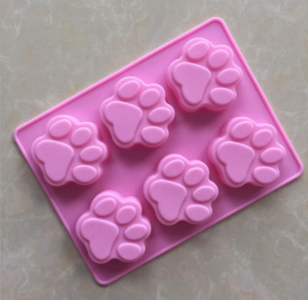 The Silicone Cake Mould soap Mold Baking Mould Cat Paw Silicon Molds Cake Decorating tools kitchen tool accessories