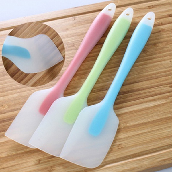 Baking Tools For Cakes Double Silicone Spatula Spoon Cookie Spatulas Pastry Scraper Mixer Buttter Ice Cream Scoop 1 PC Mix Color