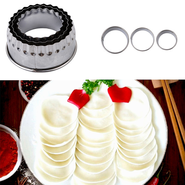 Stainless Steel Cut Dumplings Mold 3 Size Dumplings Tool Kitchen Dumpling Making Kitchen Pastry Tools Pancake Maker 1 Set