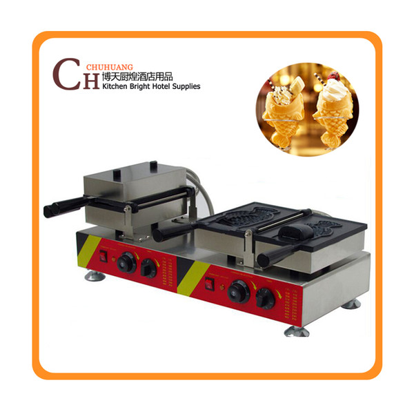 Commercial industrial japanese ice cream taiyaki machine,waffle taiyaki fish open mouth deeper machine for sale