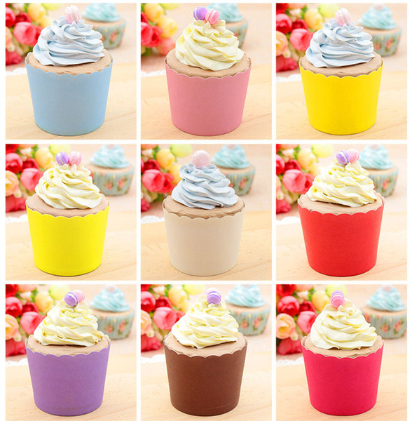 Mixed 10000pcs Mixed Colorful Large Round MUFFIN Paper Cheese Cake Cup Muffin Cups Cupcae case For Party