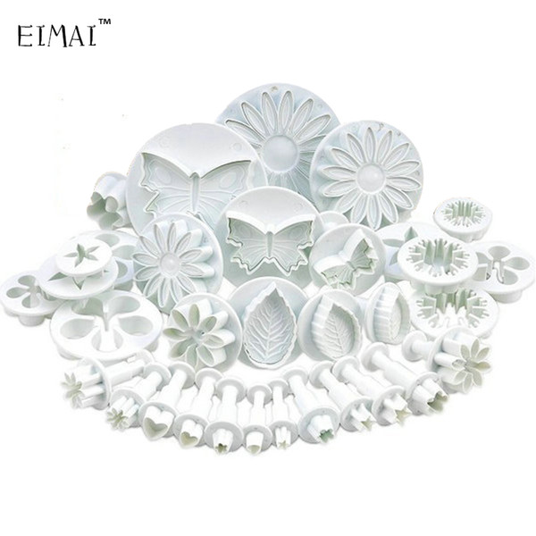 EIMAI 33 pcs/set Cake Tools Fondant mold DIY Cookie Biscuit Cake Mold Mould Craft 3D Sugarcraft Cake Decorating Tools A20