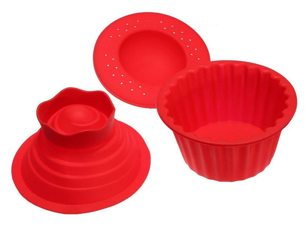 Big Top Cake Silicone Bakeware Giant Cupcake Mold Muffin Chocolate Cupcake Cookie Baking Tool Mould Set of 3