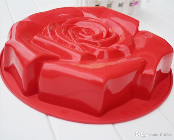 Silicone Big Rose Baking Moulds Bread Mold Cake Tray Non-Stick Colorful Kitchen Tool BPA Free