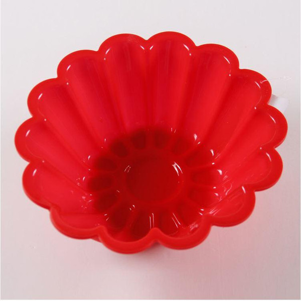 Big Size Sunflower Shape Silicone Big Round Baking Moulds Bread Mold Cake Tray Non-Stick Colorful Kitchen Tool